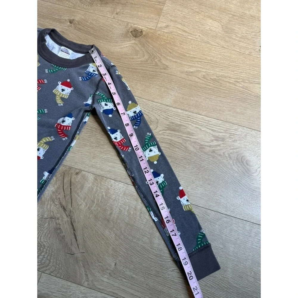 Kids unisex Girls Boys Hanna Andersson Polar Bear long john pajamas set size 8